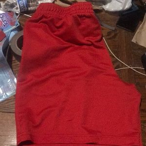 Men XL red athletic shorts
